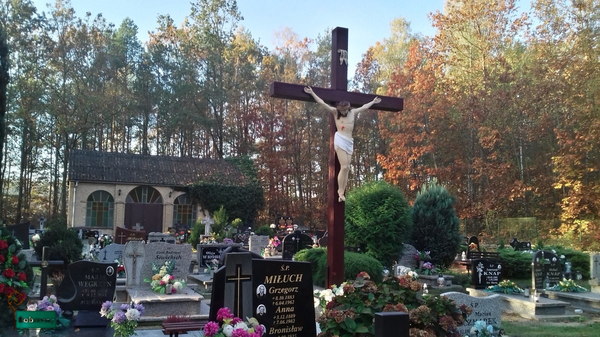Nowy Krzyż na cmentarzu w Bobrzanach poświęcony 01.11.2019 r.